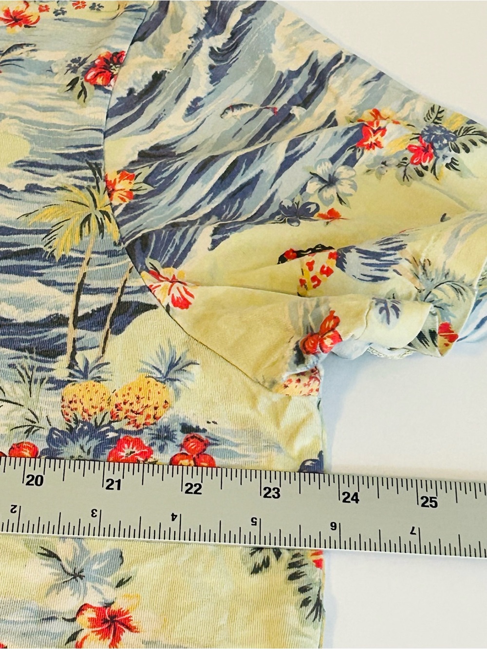Polo Ralph Lauren T-Shirt Men's Multicolor Hawaiian Print Pullover Casual - Picture 7 of 8